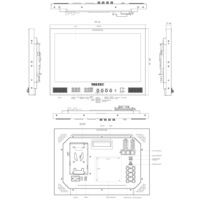 Monitor Multiformato SEETEC ATEM173S de 17.3 Pulgadas, Compatible con 4K, HDR, Waveform y Vectorscope, para Estaciones de TV, Precio de Fábrica