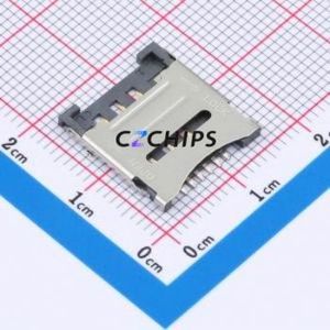 HYCW298-SIM06-150B SIM Card Connector SMD Connector Flip Cover Type Micro SIM Card Card Holder No Card Detection - Product Image 1