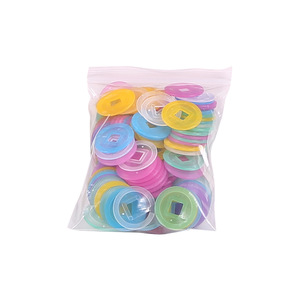 Fichas de Apuestas de Mahjong en Forma de Moneda, Fichas de Juego de Plástico Coloridas para Juego de Mahjong - Product Image 2