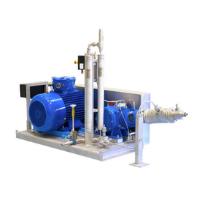 Pompe à piston tri-cylindres 120 MPa en acier inoxydable pour stockage cryogénique, contrôle entièrement automatique, gaz à bride - Product Image 1