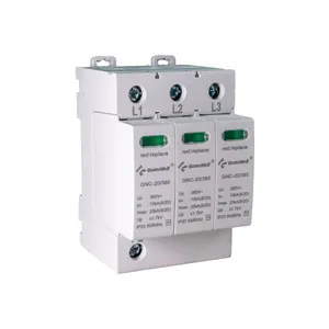 GuardWell Manufacturers Customize GNC-20-385-3P 20ka Surge Protector T2 AC 385V Power Strip Spd Surg Protector