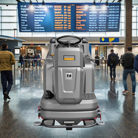 MINGNUO V75 Nouvelle autolaveuse électrique à double disque en plastique 1200W, autolaveuse et serpillière industrielle commerciale autoportée