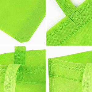 Bolsa de tela no tejida vertical, tamaño M, promocional, respetuosa con el medio ambiente, reutilizable, <span class=keywords><strong>PP</strong></span>, no tejida, bolsa de compras - Product Image 4