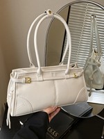 Sac à bandoulière de luxe tendance en PU, sac sous le bras, mini sac fourre-tout, sac Boston décontracté et élégant, sac à main vintage, sacs de mode pour femmes