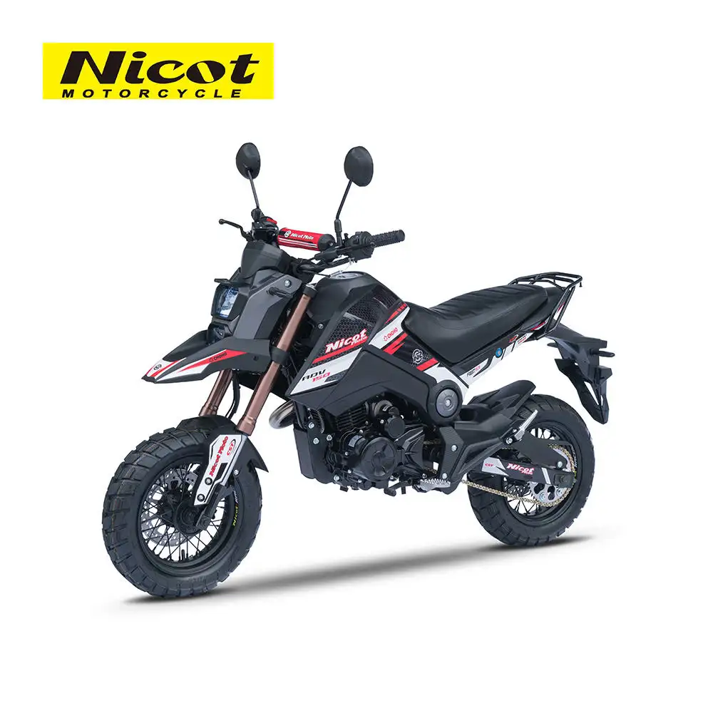 Nicot-motocicleta de tierra a gasolina de 4 tiempos, Moto personalizada de 187,2 Cc