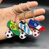 Llavero de Aleación de Zinc Personalizado de Alta Calidad con Diseño de Camiseta de Fútbol 2026, Colgante Metálico para Fanáticos del Fútbol, Regalo Conmemorativo Deportivo