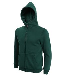 Espesar CVC tela algodón sólido Casual otoño Unisex sudaderas con capucha cómodo deporte apoyo personalizado Logo ODM - Product Image 1