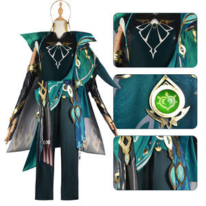 Disfraz de Cosplay de Anime Genshin Impact Alhaitham Dakim, Traje <span class=keywords><strong>Elegante</strong></span> para Fiesta de Halloween, Actividad de Fiesta, Juego de Rol, Atuendo para Hombre - Product Image 6