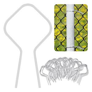 Cravate de clôture tendeur de fil de fer galvanisé en forme de T, utilisée pour fixer la clôture de chaîne de ferme de jardin - Product Image 1