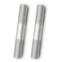 Double End Stud Bolt Dacromet Coated Carbon Steel Threaded Fastener for Construction Machinery Industrial Applications Hardware