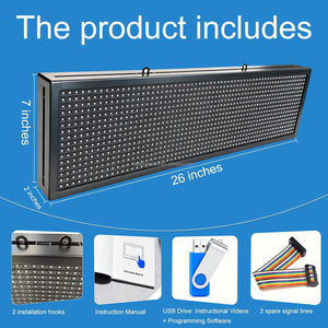 Módulo de señalización digital WiFi con pantalla LED RGB para exteriores con mensaje móvil para uso en interiores y exteriores - Product Image 3