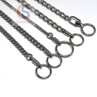 Collier en chaîne serpent en acier inoxydable 316 personnalisé élégant de luxe à rotation à 360 degrés non classé, plaqué chrome, pour chien et chat