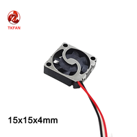 Mini ventilateur de refroidissement 15x15x4mm 5V DC, 20000 tr/min, ventilateur axial sans balais, souffleur turbo pour boîtier d'ordinateur, radiateur CPU et imprimante 3D