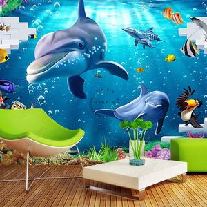 <span class=keywords><strong>Papel</strong></span> Tapiz Adhesivo 3D para Pared con Diseño de Mundo Submarino Azul, Océano para Habitación <span class=keywords><strong>Infantil</strong></span> - Product Image 4