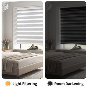 Stores zébrés de bureau motorisés et intelligents pour fenêtres Volets en tissu design de qualité pour fenêtres étanches - Product Image 2