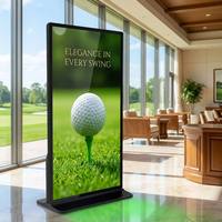 Kiosco de Señalización Digital con Pantalla Táctil 4K de Pie y Pantalla Completa AIYOS, con Asistente de IA y CMS en la Nube para Publicidad Comercial