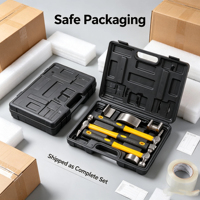 Kit de 7 outils de réparation de carrosserie automobile : Marteau et marteau à talon pour débosselage de carrosserie, outils de redressage de panneaux automobiles
