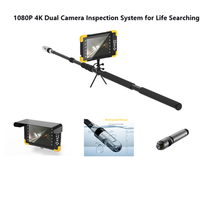 เครื่องตรวจจับชีวิตแบบ 4K พร้อมกล้องตรวจสอบแบบเปลี่ยนได้ 3 แบบสำหรับการตรวจสอบวิดีโอหลายช่องทาง ระบบตรวจสอบเสาโทรทรรศน์แบบ Wifi PTZ ความละเอียด 4K - Product Image 1