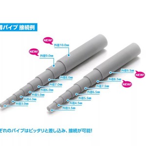 Tube en caoutchouc creux circulaire japonais Wave OM-221-548-225, modèle PVC gris Gundam, épaisseur 2.0mm pour assemblage DIY - Product Image 1