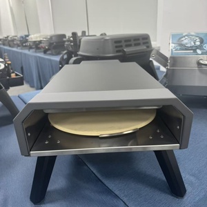 Four à pizza portable de 13 pouces en acier inoxydable avec pierre à pizza pour le camping et le barbecue - Product Image 5