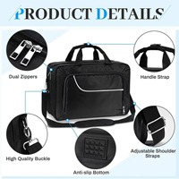 Sac de transport en nylon isolé pour console PS5 Slim, protection imperméable et anti-poussière, fermeture éclair, durable, léger, grande capacité