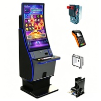 Bornes d'arcade Zhuohua 43 pouces incurvées à écran tactile, à monnayeur, jeu LUCK, difficulté réglable, interface anglaise, multijoueur