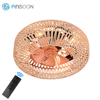 Ventilateur de plafond LED E27 à moteur CC moderne pour salle à manger, cuisine, bureau à domicile, installation facile
