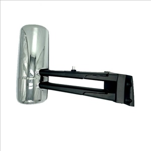 Chrome <b>Door</b> <b>Mirror</b> Power Heated with Arm for 14-19 Kenworth T680 T880 - Product Image 1