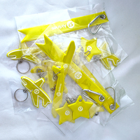 Porte-clés réfléchissant de sécurité en PVC acrylique, logo personnalisé, forme personnalisée, réflecteur double face