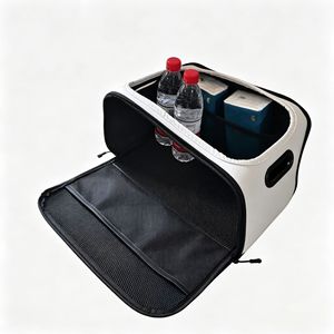 Car <b>Trunk</b> Organizer Large Capacity Foldable Oxford Cloth <b>Storage</b> Box With Mesh Pockets For Backseat Car Interior Organization - Product Image 3