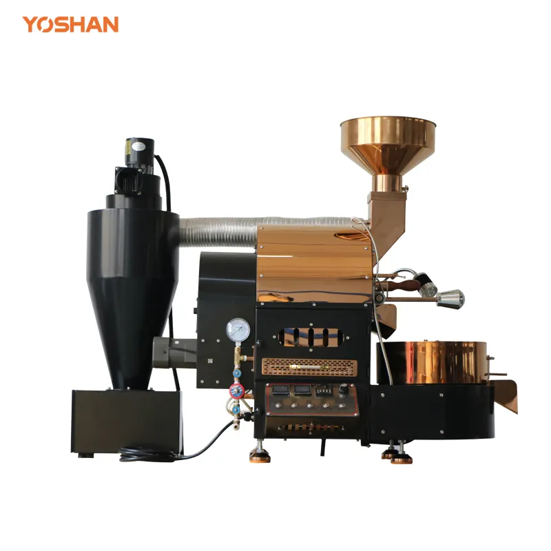 Yoshan LPG ev kahve kavurma kullanılan 300g 1kg kahve çekirdeği kavurma makinesi ekipmanları