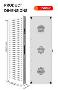 Le dispositif infrarouge professionnel à double puce 1500W <span class=keywords><strong>1000W</strong></span> a mené le panneau de thérapie de lumière rouge - Product Image 4