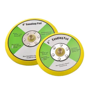 5 ''PU DA Sanding Pad Hook dan Loop Backing Pad dengan Multi-lubang