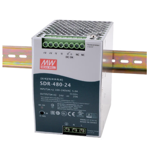 Alimentation à découpage simple MT-SDR-480-24 480W 24V 20A à montage sur rail DIN, entrée PFC 90-264VAC pour automatisation industrielle PLC HMI - Product Image 4