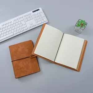 יומן מתנה אישית לוגו מיני מחשב נייד ספר handbook כיתה העליון cowhide כיסוי כתב עת נייר notepad