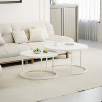 Table basse or nordique salon ensemble de meubles thé Accent chêne rond métal bout de lit moderne luxe côté marbre Tables basses