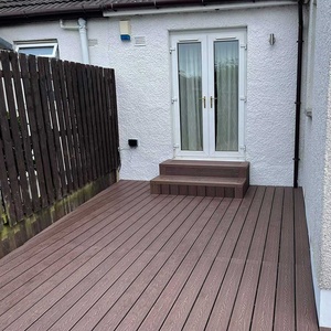 Terrasses extérieures en WPC massif, écologiques et imperméables, <span class=keywords><strong>pour</strong></span> jardins et parcs, texture <span class=keywords><strong>bois</strong></span> 3D en relief, adaptées aux pieds nus - Product Image 6
