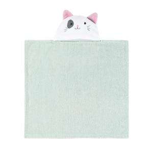 Peignoir <span class=keywords><strong>de</strong></span> <span class=keywords><strong>bain</strong></span> en coton pur tricoté à séchage rapide avec capuche <span class=keywords><strong>de</strong></span> dessin animé pour enfants HONYAU - Product Image 1