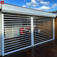 Porte enroulable Bolang, panneau transparent givré coloré, fabricant sur mesure, porte enroulable automatique, porte à enroulement en cristal