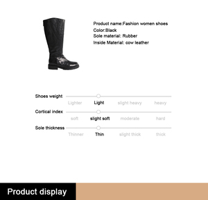 Bottes en <span class=keywords><strong>cuir</strong></span> de haute qualité pour femmes, bottes en <span class=keywords><strong>cuir</strong></span> de cheval respirantes de luxe pour femmes, chaussures élégantes à porter au quotidien avec fermeture éclair arrière - Product Image 6