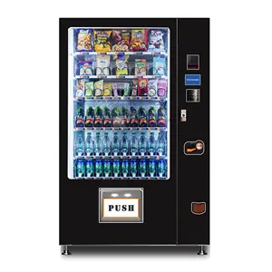 Best seller black vending machine for cold drinks and dry food