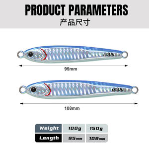 เหยื่อจิ๊กกิ้งแบบจม สำหรับตกปลาทะเลน้ำลึก น้ำหนัก 100 กรัม 150 กรัม ทำจากทังสเตน เหมาะสำหรับตกปลาแอมเบอร์แจ็ค - Product Image 3