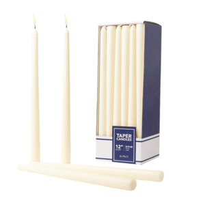 Vente en gros bon marché bougie conique à la paraffine blanche de différentes tailles - Product Image 2
