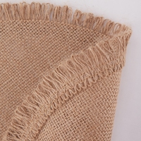 Décoration de table de cuisine écologique, sets de table ronds en jute et polyester tissés pour la décoration de table
