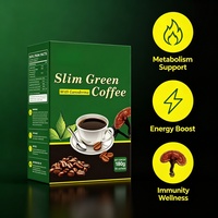 Poudre instantanée de café vert Ganoderma Slim, café aux herbes naturelles pour soutenir le métabolisme