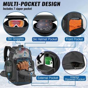 Bolsa de Esquí de Gran Capacidad, Impermeable, de Nailon, para Deportes al Aire Libre, para Guardar Tablas de Esquí y Accesorios, Venta al Por Mayor - Product Image 2