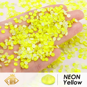 אבני ג 'לי הסיטונאי אבני חן קריסטל זכוכית תחתון שטוח אבני חן עבור בגדים מלאכת בגדים - Product Image 4