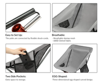 Chaise de camping portable ultralégère NBT Outdoor, structure en aluminium, chaises pliantes compactes, mobilier d'extérieur, design moderne, durable