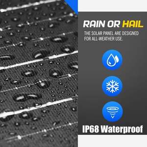 แผงเซลล์แสงอาทิตย์โมโนผลึกแบบพับได้1000วัตต์25% แผงโซลาร์เซลล์แบบพกพาชนิด N ประสิทธิภาพสูง IP65แบบพับได้10เท่า - Product Image 4