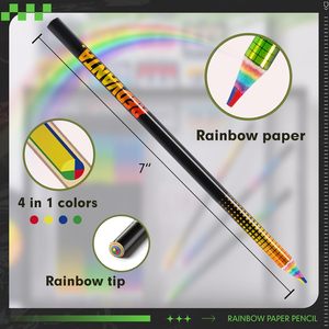 Matite colorate arcobaleno <span class=keywords><strong>per</strong></span> bambini, materiali artistici <span class=keywords><strong>per</strong></span> <span class=keywords><strong>colorare</strong></span>, disegnare, sfumare, regali <span class=keywords><strong>per</strong></span> ragazze e ragazzi adolescenti, confezione <span class=keywords><strong>da</strong></span> 12. - Product Image 4